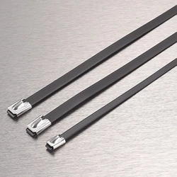 PVC Coated Ball-lock Stainless Steel Cable Tie