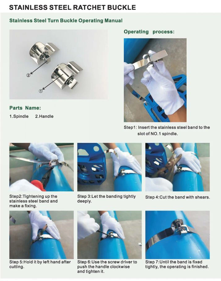 Stainless steel Ratchet Buckles XCBR-A