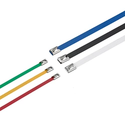 Plastic Colated Ball-lock Stainless Steel Cable Tie