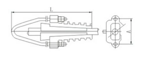 NXJ Wedged Insulation Strain Clamp