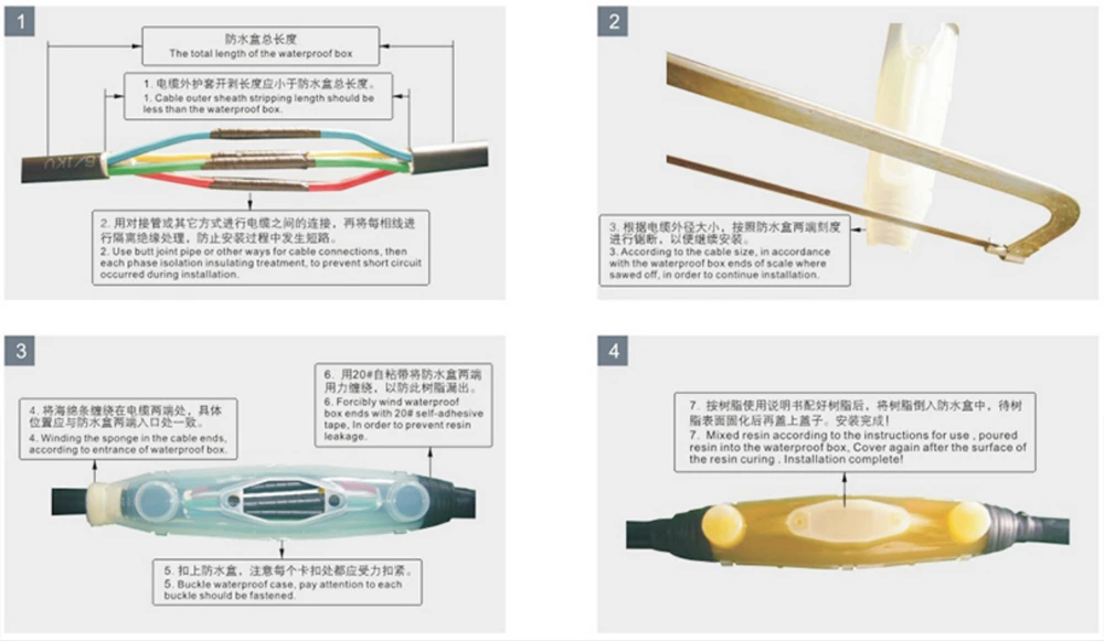 Straight Joint Waterproof Junction Box Selection Table